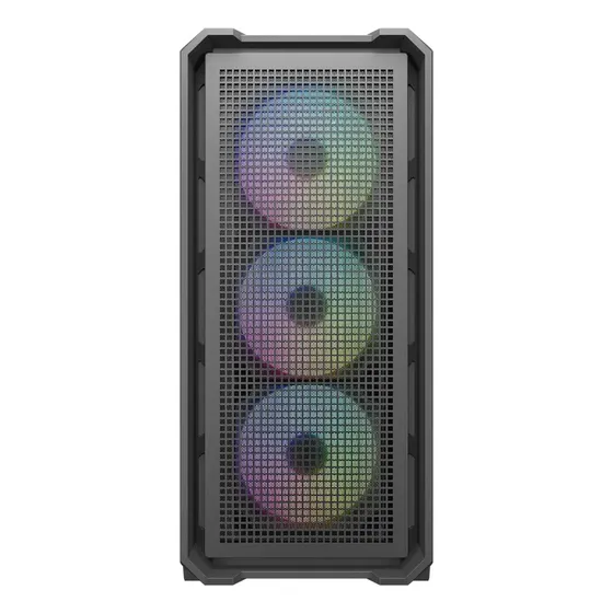 Gabinete Gamer Cougar Mx600 Mini V2 Preto Tower 4 Fans