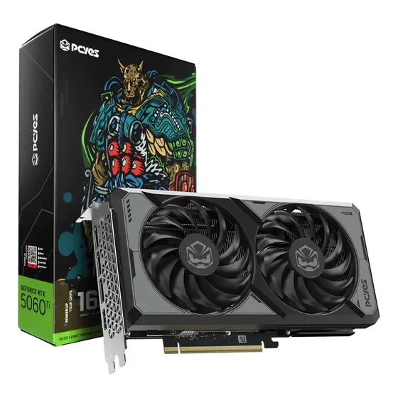 Placa De Vídeo Pcyes Geforce Rtx 5060 Ti 16gb Gddr7