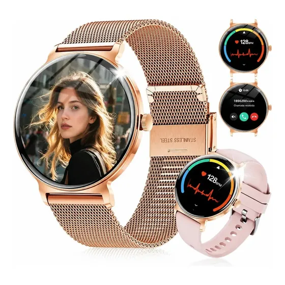Relógio Smartwatch Esporte Feminino Ultrafino Android Ios