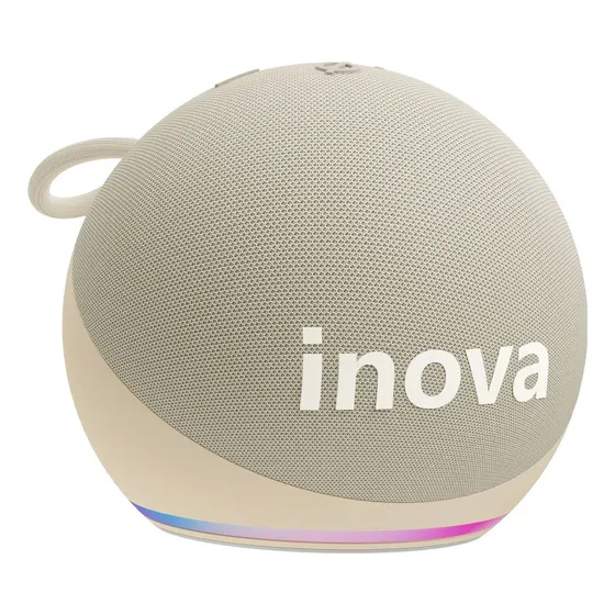 Caixa de Som Inova Portátil Bluetooth 5W com Rádio FM e Luzes RGB