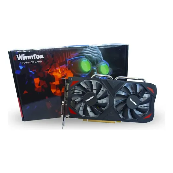 Placa De Vídeo Winnfox Rx 580 8gb 2048sp, Gddr5, 256-bit