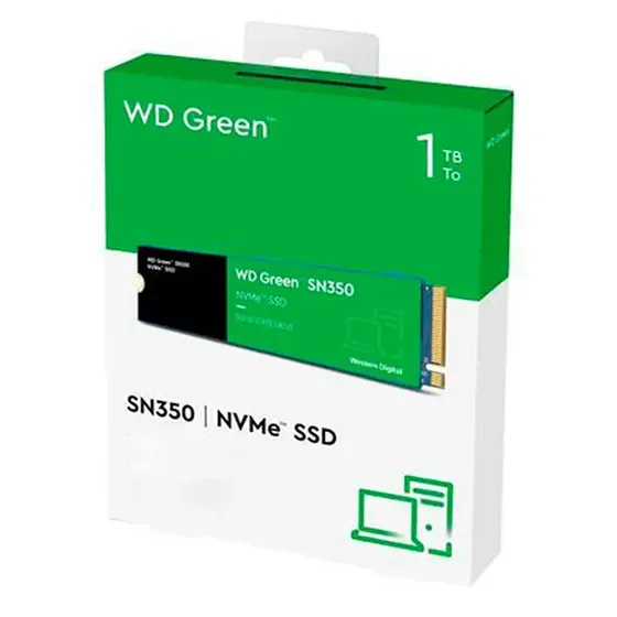 Ssd 1tb Western Digital Green Sn350 Nvme, Gen3, M.2 2280 Azu