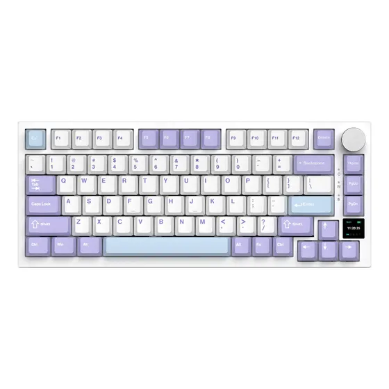 A.jazz Ak820 Pro Teclado Gamer 75% Sem Fio Rgb Display