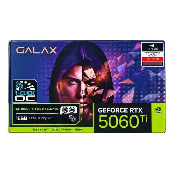 Placa De Vídeo Nvidia Galax Rtx 5060 Ti 16gb