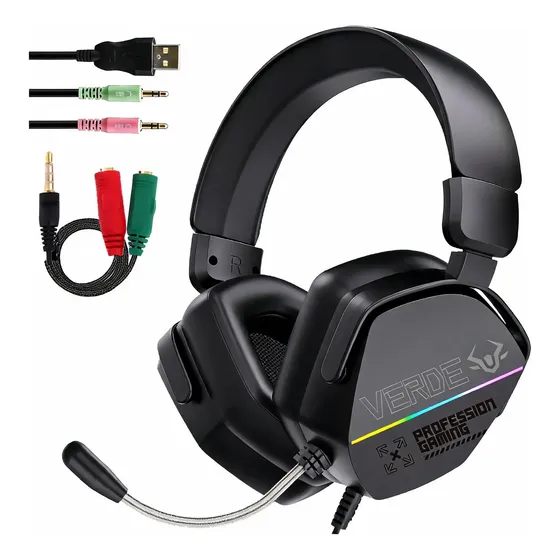Fone De Ouvido Headset Gamer Led P/ Pc Computador E Notebook