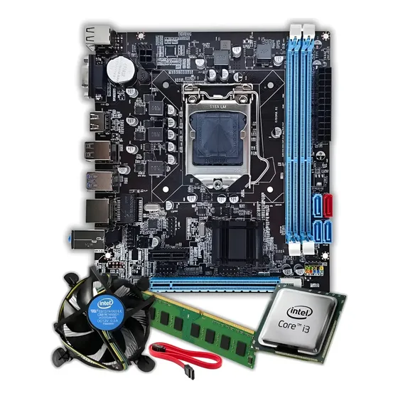 Kit Upgrade Intel Core I3 + Placa Mãe + 8gb Ddr3