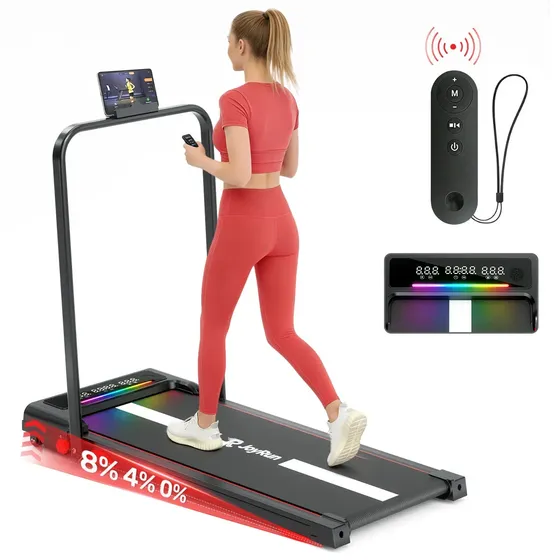 Esteira Elétrica JoyRun Dobrável com 2.0 HP, 12 Km/h e Inclinação para até 120 Kg Esteira Elétrica JoyRun Dobrável com 2.0 HP, 12 Km/h e Inclinação para até 120 Kg