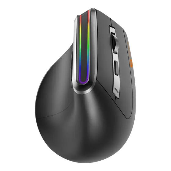 Mouse Sem Fio Bluetooth Vertical Ergonômico 6 Botões D-m3