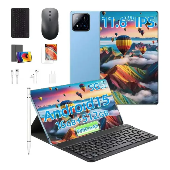 Tablet Zeeno Pad7 Pro 11,6 Android15 16gb+512gb Com Teclado