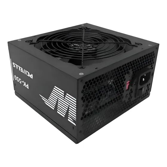 Fonte Atx 550w Real Gamer Pcwells Pk-550 24p. Bivolt C/ Cabo