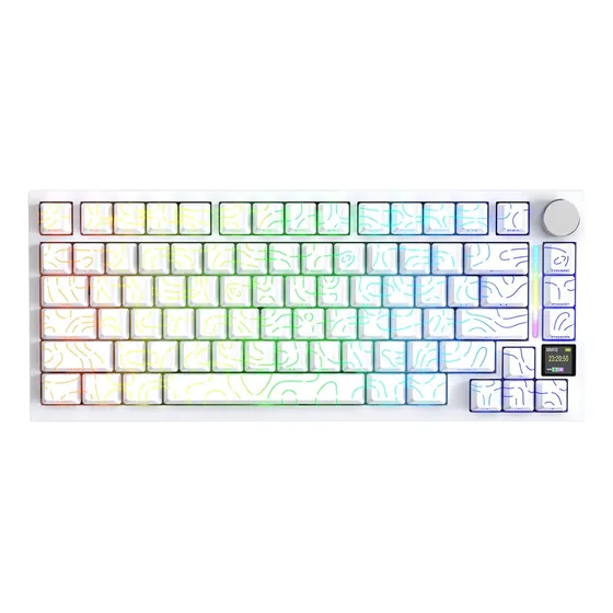 Attack Shark X820ultra Teclado Gamer 75% Sem Fio Rgb Display