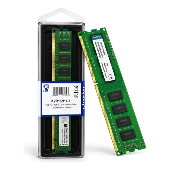 Memória Ram Kingston Ddr3 8gb 1600mhz Para Pc Desktop