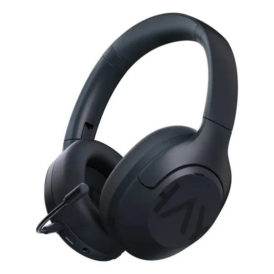 Fone De Ouvido Gamer Haylou S30 Pro Sem Fio, Bluetooth 5.4, Cancelamento De Ruído Anc 43db, Microfone, 80h De Bateria, Drivers 40mm Preto