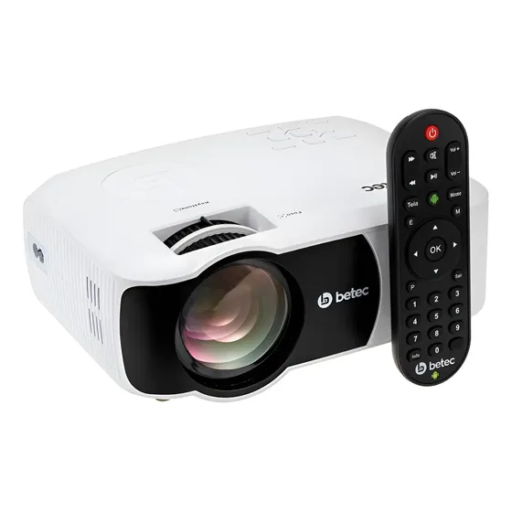 Mini Projetor Led Hd - Android - 2400 Lumens - Betec Bt920a