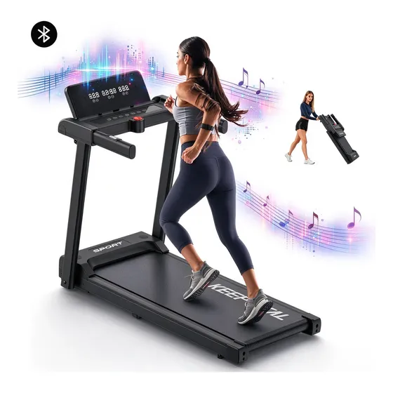 Esteira Elétrica Ergométrica Keepvital 2.5hp Bivolt Preto