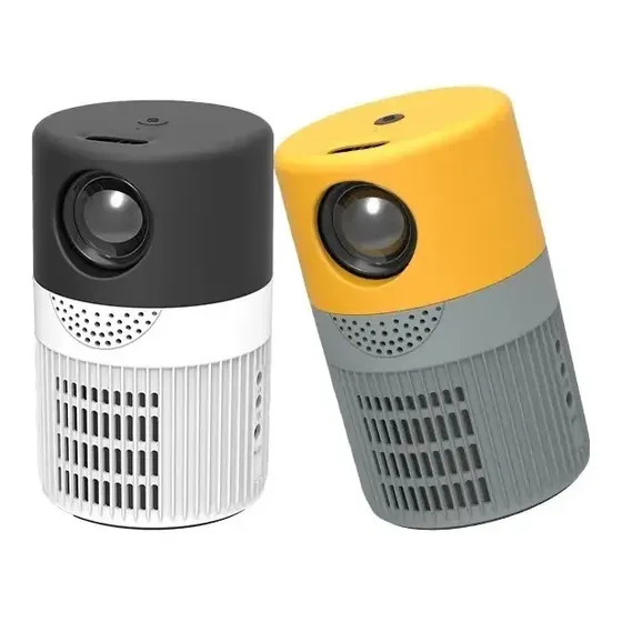 Projetor Led Hd Mini Hdmi 4k Portátil Lumens 1080p Preto/branco