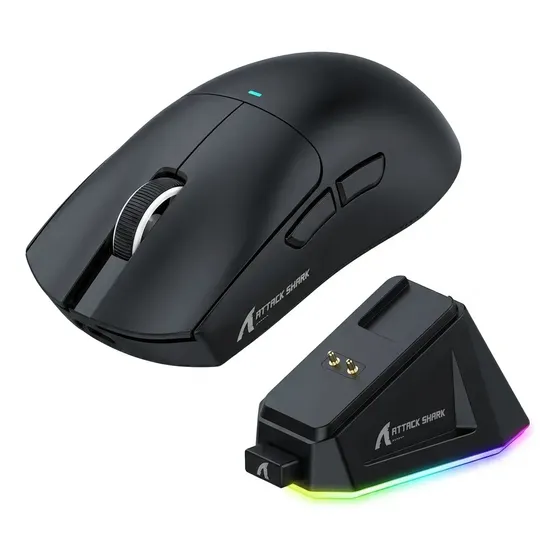 Mouse Attack Shark X11 Gamer Sem Fio Bluetooth 22000 Dpi Preto Mouse Attack Shark X11 Gamer Sem Fio Bluetooth 22000 Dpi Preto