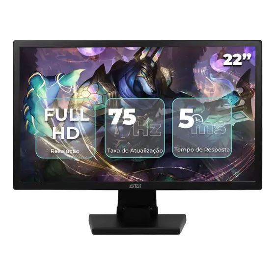 Monitor 22'' Touch Screen Full Hd Usb Hdmi Home Escritório
