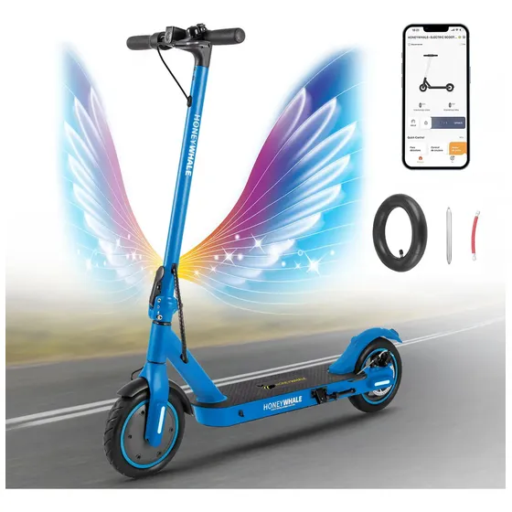 Patinete Elétrico HONEYWHALE M2 Pro Bluetooth para Adulto, Azul