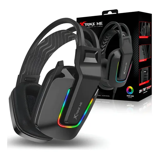 Fone Headset Gamer Usb P3 Para Pc Xbox Series S Ps4 Ps5 7 1 Preto