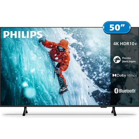 Smart Tv Philips 50'' 4k Led Hdr10+ Comando De Voz 50pug7300