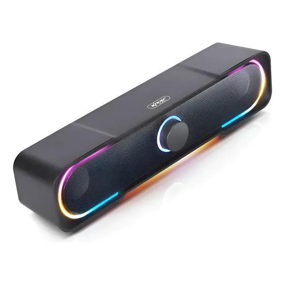 Soundbar Som Para Casa Mini Sound Bar Gamer Led Rgb Potente