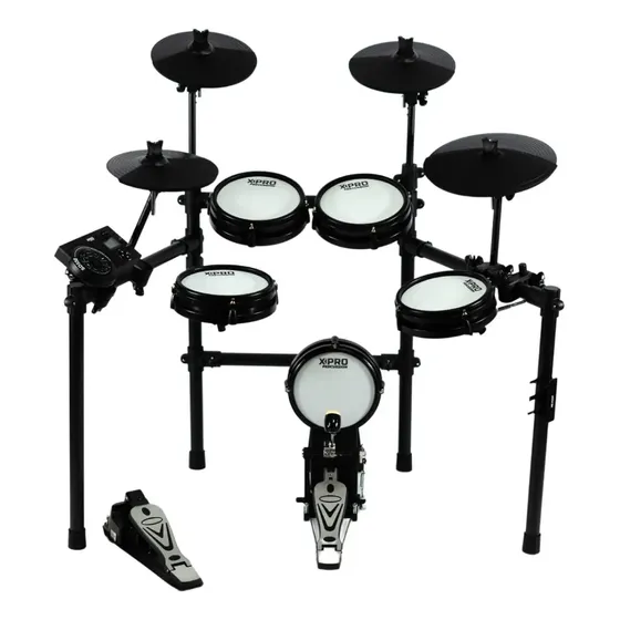 Bateria Eletrônica Profissional X-pro C.ibanez Ed500 Mesh Cor Preto