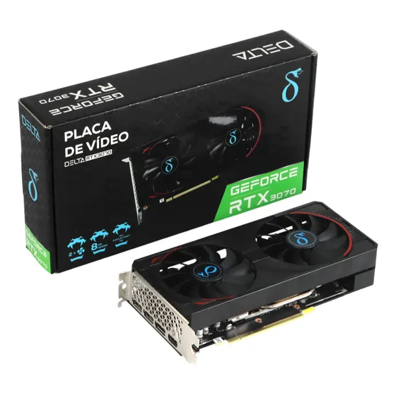 Placa De Video Ge Force Rtx 3070 8gb Nvidia Gddr6 Rtx3070