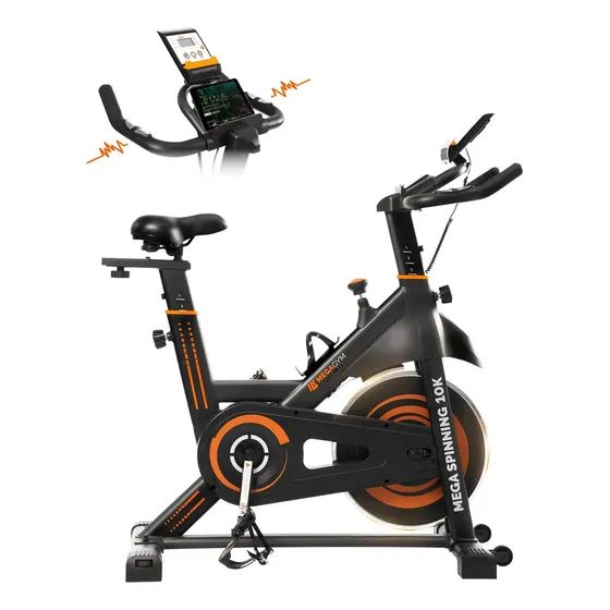 Bicicleta Ergométrica Spinning Com Roda Inércia 10kg Fitness Preto