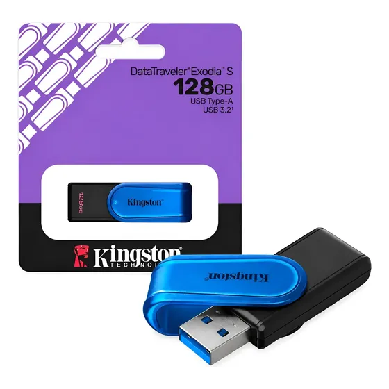 Pendrive Kingston Datatraveler Exodia S 128gb Usb 3.2 Pendrive Kingston Datatraveler Exodia S 128gb Usb 3.2