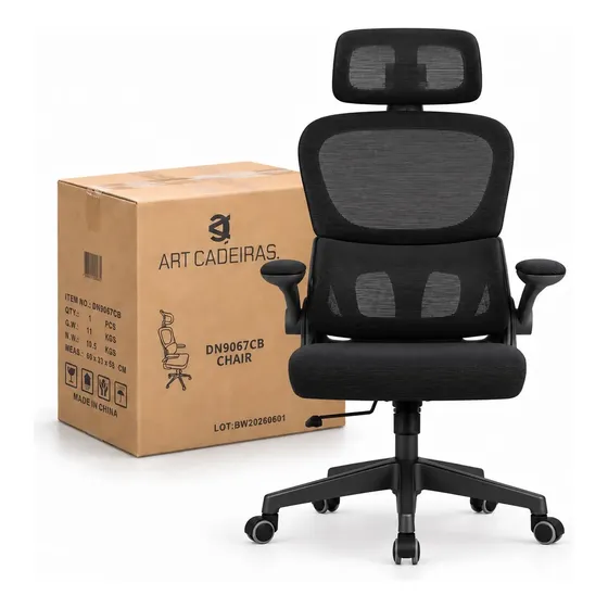 Cadeira Lombar Ergonômica Para Escritório Apoio Mesh