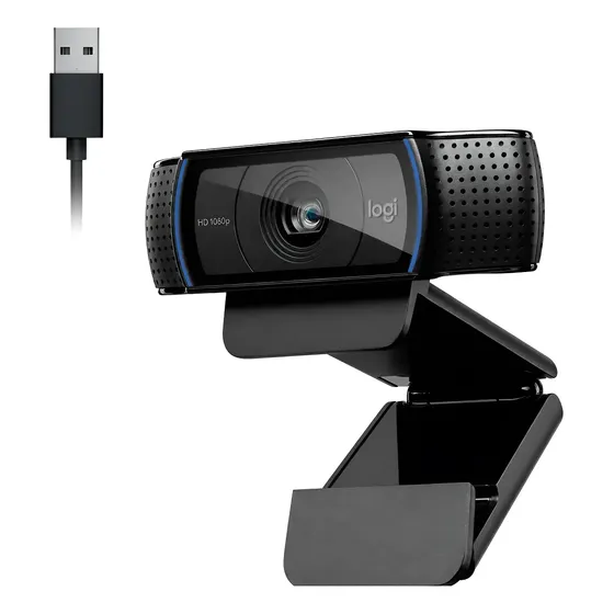 Webcam Logitech C920s Pro Preto Full Hd 1080p 30fps Tampa