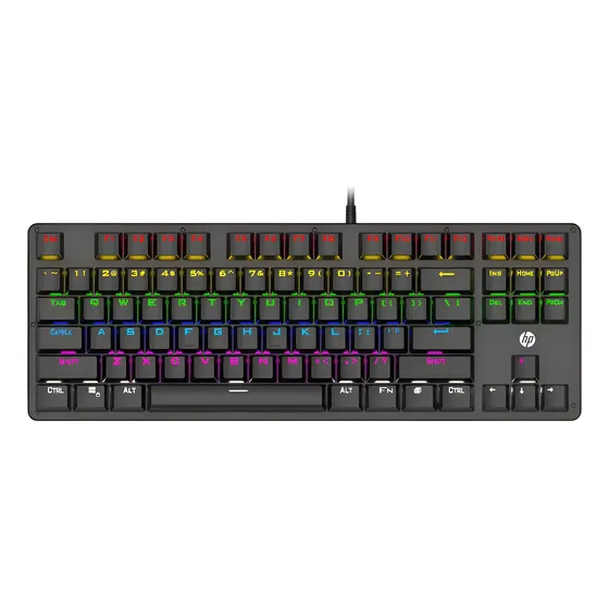 Teclado Gamer Hp Gk200 Mecânico Tkl Usb Com Led Teclado Gamer Hp Gk200 Mecânico Tkl Usb Com Led