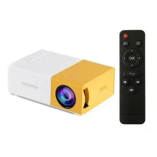 Mini Projetor Portátil HDMI LED 1080p 600 Lumens Branco LCD