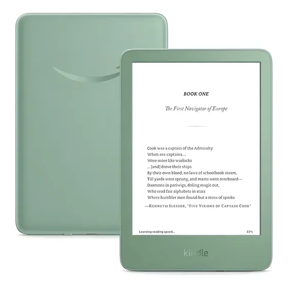 Kindle Basic 2024 6 16gb Wi-fi Matcha Tomada Verde Claro