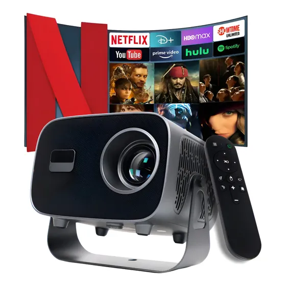 Retroprojetor Multimidia Portátil Android Wifi Bluetooth 4k