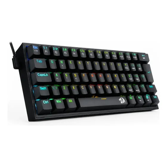 Teclado Redragon Fizz Gamer Mecânico Rgb Switch Brown