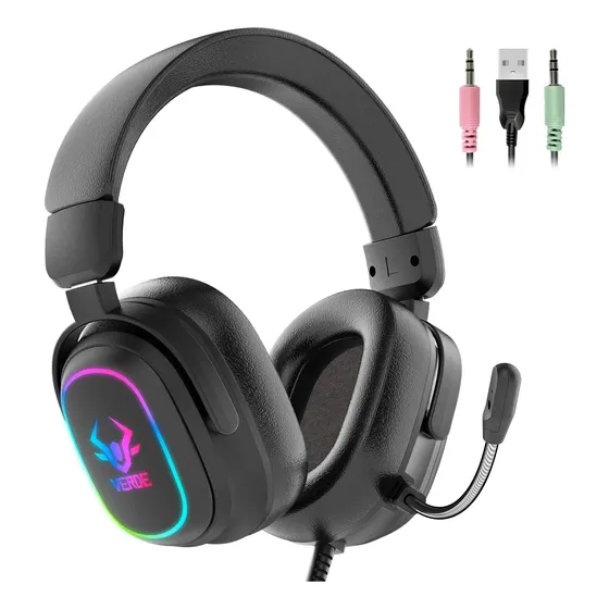 Fone De Ouvido Headset Gamer Led Para Pc Notebook Videogame