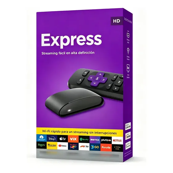 Pp Um Roku Express Hd 3960mx Com Controle Remoto Preto \\zl