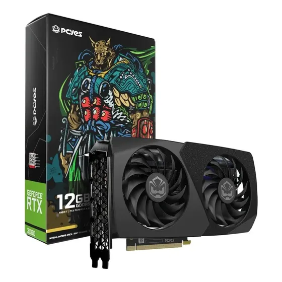 Placa De Video Rtx 3060 Pcyes Projeto Edge 12gb Gddr6 Dlss