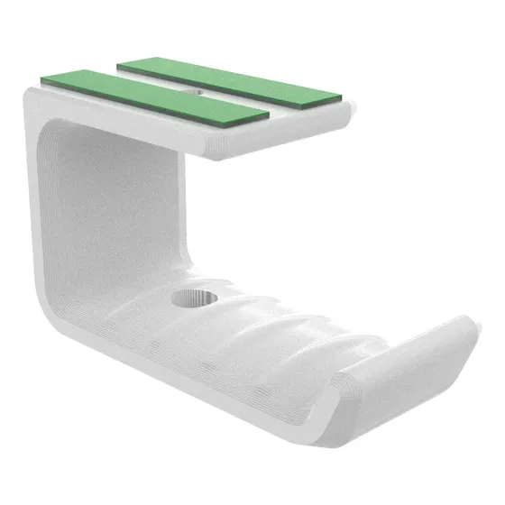 Suporte Headset Gamer Headphone Fone Ouvido Reforçado Mesa Cor Branco