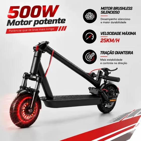 Mankeel MK083-PRO Patinete Elétrico Adulto, 500W Scooter Elétrica, Velocidade Máxima de 25KM/H, 35KM de Autonomia, Patinete Juvenil com Controle de Aplicativo Bluetooth, Com Freio e Amortecedor, Preto Mankeel MK083-PRO Patinete Elétrico Adulto, 500W Scooter Elétrica, Velocidade Máxima de 25KM/H, 35KM de Autonomia, Patinete Juvenil com Controle de Aplicativo Bluetooth, Com Freio e Amortecedor, Preto