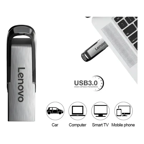 Pen Drive Lenovo Usb 3.0 Metal Alta Velocidade 2tb