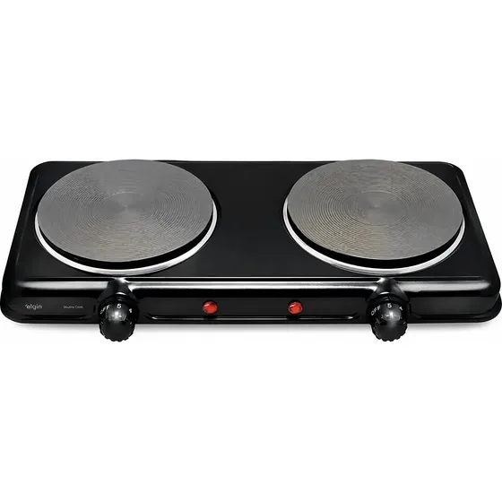 Fogão Elétrico Elgin Fg02 Preto 127v 2 Bocas 2000w 127v