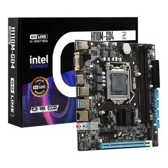 Placa Mãe Goline H110M GD4 Intel LGA 1151 DDR4 Até 32GB