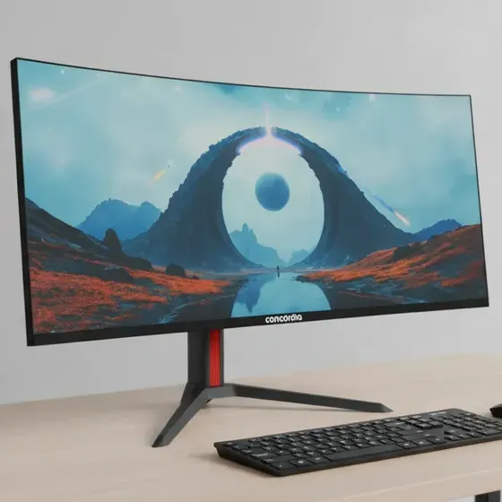 Monitor Gamer Concórdia Ultrawide 34 Curvo Wqhd 165hz 1ms