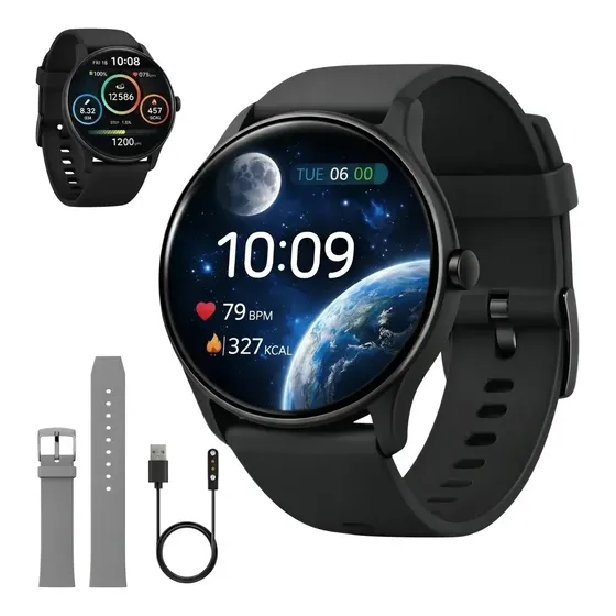 Relógio Smartwatch Inteligente Masculino Ip68 À Prova D'água Notificações Chamadas Bluetooth Saúde Monitoramento De Sono E Esportes Techome Variedades Relógio Smartwatch Inteligente Masculino Ip68 À Prova D'água Notificações Chamadas Bluetooth Saúde Monitoramento De Sono E Esportes Techome Variedades