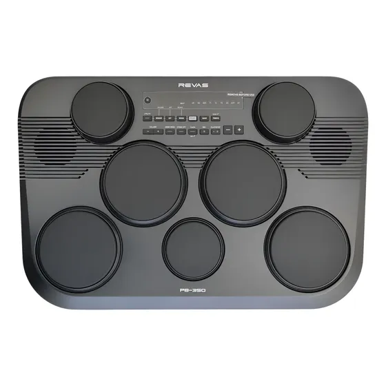 Bateria Eletrônica Portátil Revas Pb350 Roland Baqueta+fonte