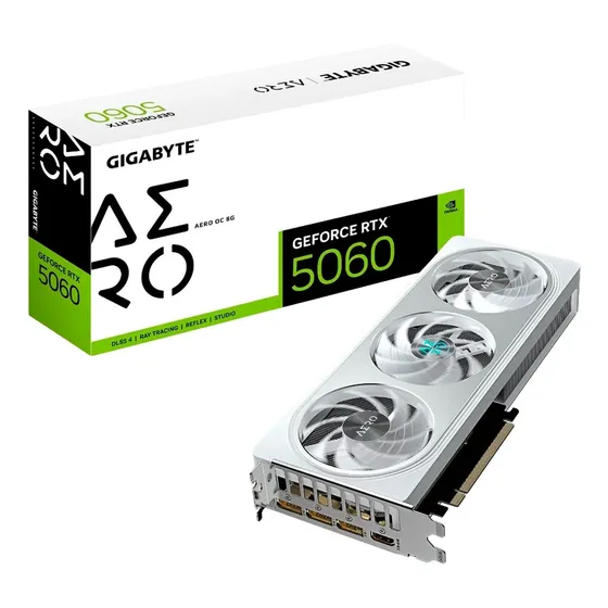Placa De Vídeo Gigabyte Aero Oc Geforce Rtx-5060 8gb Gddr7