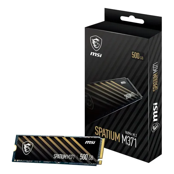 Ssd Msi Spatium M371, 500gb, M.2 Nvme Pcie 3.0, Leitura 2200